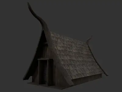Nordic Village  Free low-poly 3D model