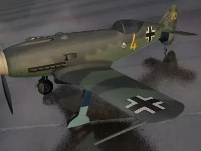 Messerschmitt Me-209 v1 3D model