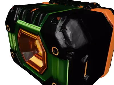 SciFi Energy Core Crate 3D model