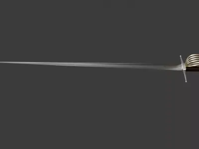 Estok Sword 3D Model Low-poly 3D model