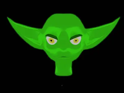 Godlin head Low-poly 3D model