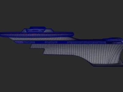 Spaceship star trek ship 3D model