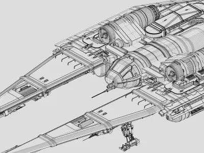U-Wing Vehicle 3D model