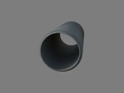 Concrete pipe Low-poly 3D model purchase