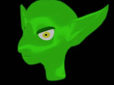 Godlin head Low-poly 3D model