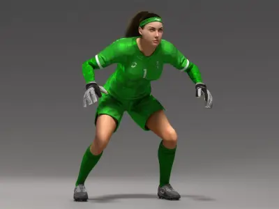  Female Goalkeeper Animated HQ Standard License 