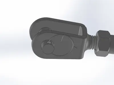 Turnbuckle M12x250 3D model