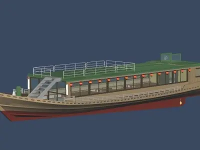 Yakatabune Organization chartered cruiser 3D model