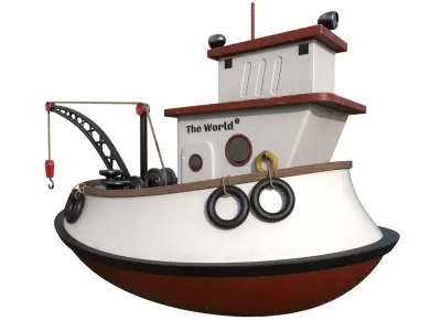 Fish Cash Boat 3D model