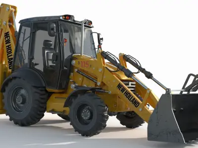 New Holland B115B Backhoe Loader 3D model