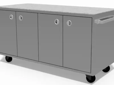 Trolley car bar 3D model purchase