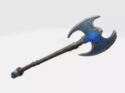 Fantasy axe 3D model