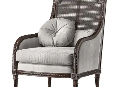 chairish french armchair art 395 3D model