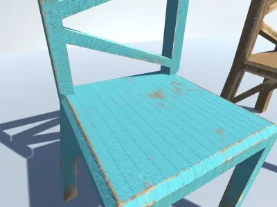 Simple Chairs Free low-poly 3D model