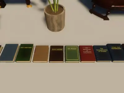 Vintage Victorian Interior Pack 1900-1930 Low-poly 3D model