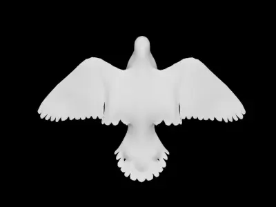 Low Poly Pigeon Low-poly 3D model
