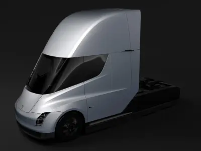 Tesla Semi 3axis 2018 3D model