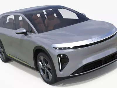 Lucid Gravity 2024 Electric SUV 3D model