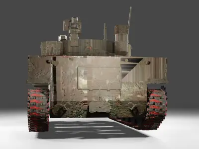 Sprut-SDM1 Tank  3D model