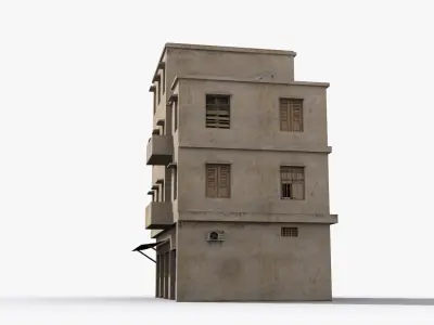 Arab Middle East Building x23 Low-poly 3D model