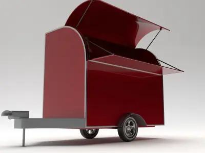 Mini Trailer Cart 3D model