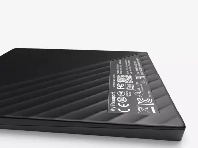 Rigged HDD Drive Free 3D model