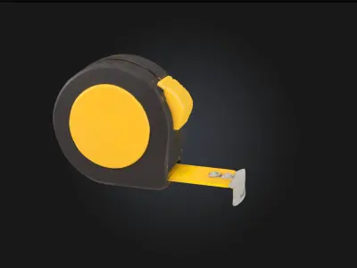 Tape Measure  Precision Tool for Practical Scenes 3D model