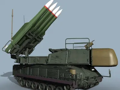 SA-11 Gadfly/SA-17 Grizzly TELAR 3D model