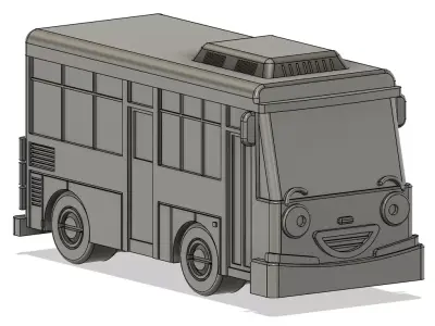 Little Bus Toy  Free 3D print model