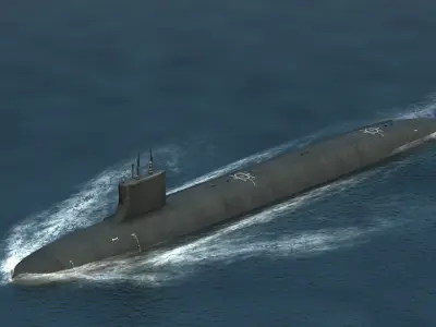Seawolf Attack Submarine 3D model
