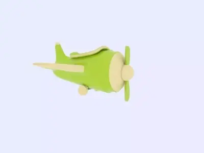 plane toy airplane Free 3D model
