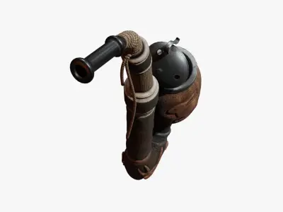 Vintage Smoking Pipe Low-poly 3D model