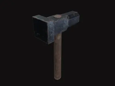 Medieval Flatter Low-poly 3D model