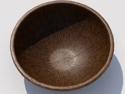 Basket 01 Low-poly 3D model