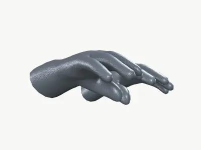 Heat resistant safety gloves 3D model