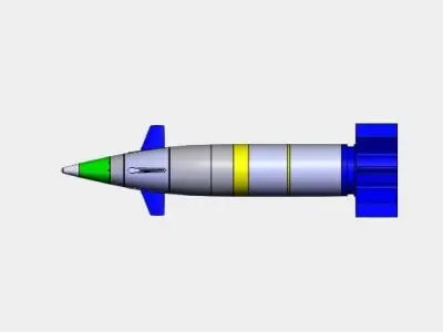 Howitzer Shell Concept 3D model