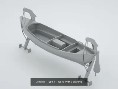 World War 2 Lifeboats 3D Model Pack
