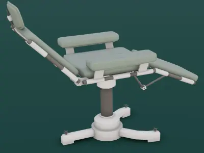 Medical Chair 3D Model  Low-poly 3D model