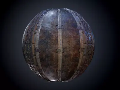 Sci-Fi Military Seamless PBR Texture 14 Texture