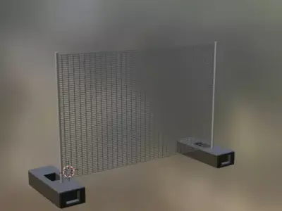 Construction Fence 3D model