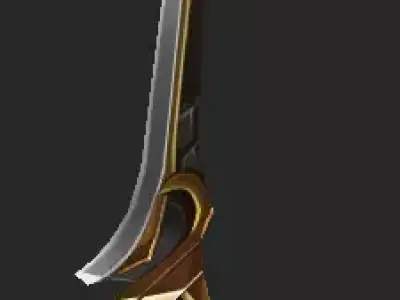 Pack With 30 Fantasy Swords - Part 06 Low-poly 3D model