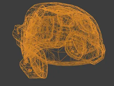 Seal helmet  Low-poly 3D model