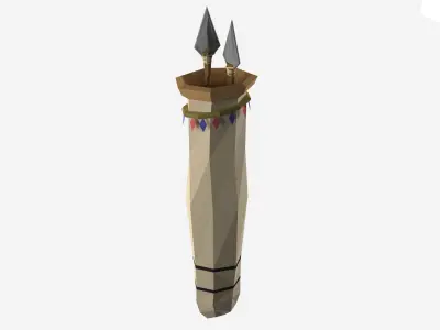 Low Poly Survival Weapon Pack Low-poly 3D model