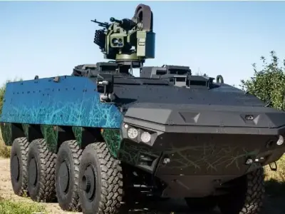 Patria AMV Armored Personnel Carrier Low Poly APC Model Low-poly 3D model