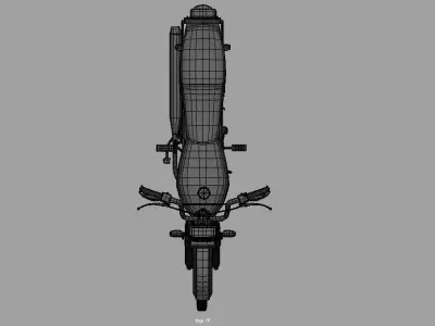 Bike Rig CD-70cc Low-poly 3D model