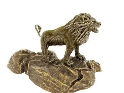 lion statue 3D print model