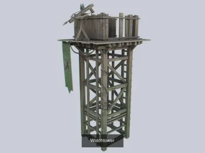 Watchtower collection 3D Model Pack purchase