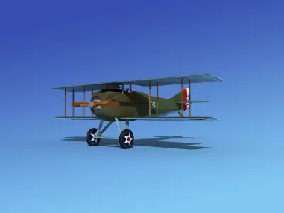 SPAD VII 3D model by Dreamscape from CGTrader