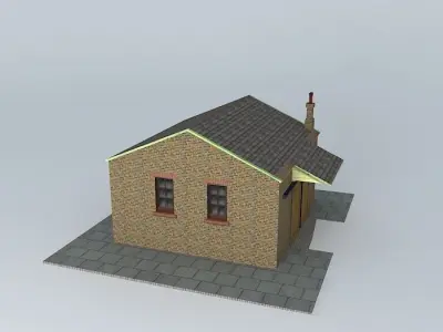 Eco Rail Yard Storage Shed Dummy! Old Steam Days Free 3D model