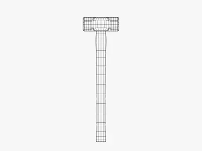 Heavy Sledgehammer - Medieval Weapon Prop 3D model